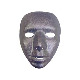 MASCHERE GLITTER ARGENTO