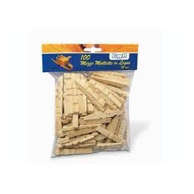 MEZZE MOLLETTE LEGNO 25MM 100PZ