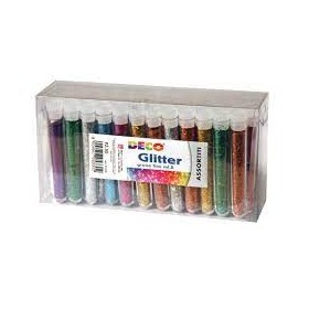 FLACONI GLITTER ML.8 COL ASS. PZ.50