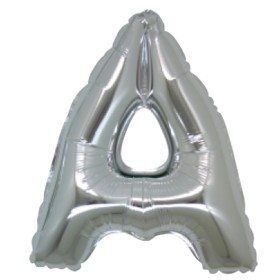 MYLAR LETTERE ARGENTO 42CM A