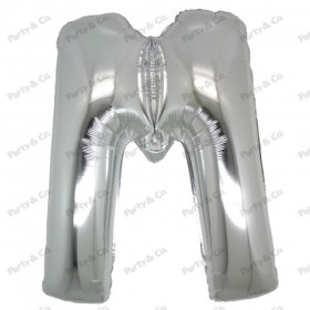 MYLAR LETTERE 42CM ARGENTO M