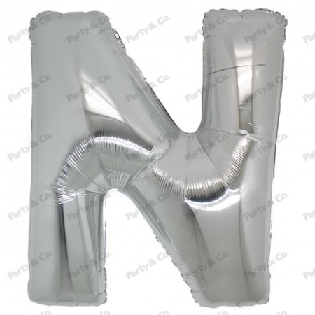 MYLAR LETTERE 42CM ARGENTO N