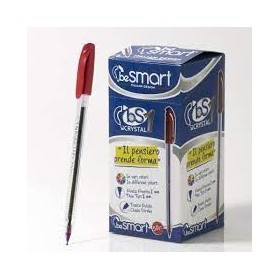 BIRO CRISTAL BESMART ROSSA PZ.50