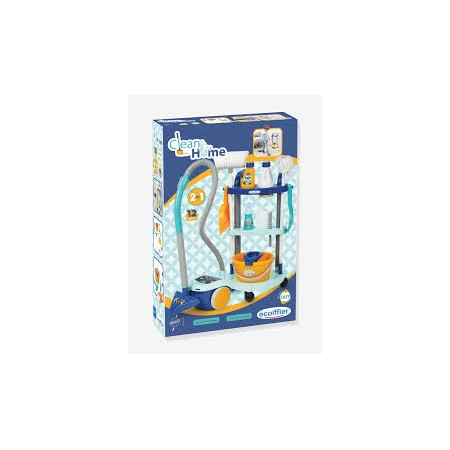 CARRELLO PULIZIE CON ASPIRAPOLVERE PZ.12