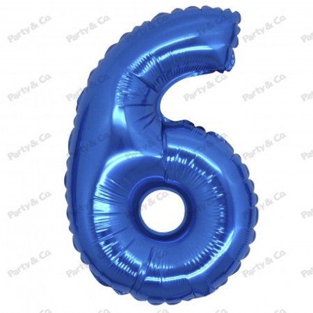 MYLAR NUMERI 42CM BLU 6