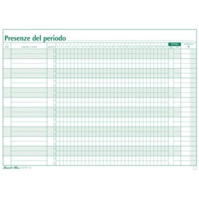 BLOCCHI PRESENZE MENSILI S893A NOVA SCIA PZ 10