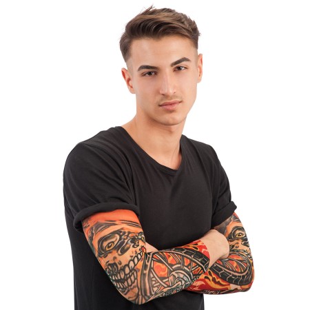 2 MANICHE TATTOO SCHELETRO