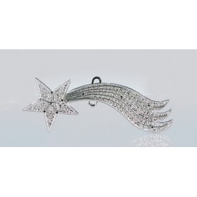 STELLA COMETA 15CM  ARGENTO