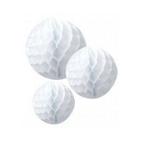 FESTONI 3 SFERE DI CARTA ROSA