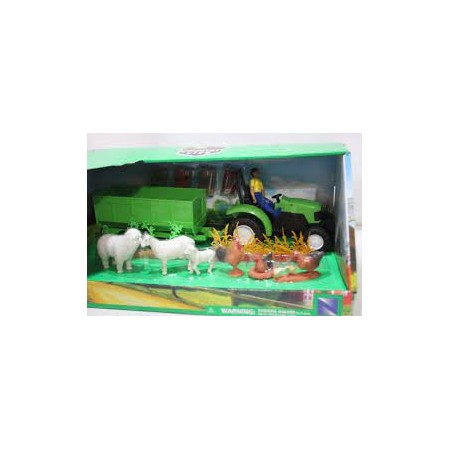 FATTORIA CON TRATTORE E ANIMALI