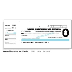 CARNET ASSEGNI C/C USO SCOL.