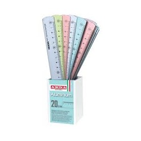 BARATTOLI 24 RIGHELLI CM.20 ALLUMINIO FROST