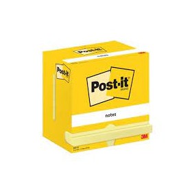 BLOCCHI POST-IT 3M 76X127 GIALLI IN SCATOLA PZ.12
