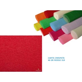 CARTA CRESPATA 40GR ROSSO 319