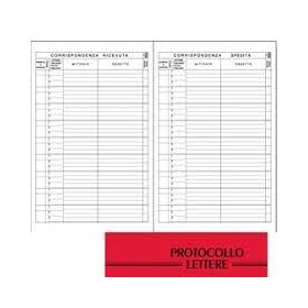 REGISTRO CARTONATO LETTERE RICEVUTE-SPEDITE 21X31 BM
