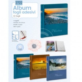 ALBUM FOTO 10 FOGLI ADESIVI