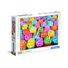 PUZZLE 500 PZ HQC COLORFUL CUPCAKES