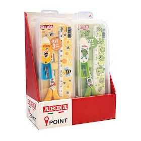 FORBICI+TEMPERINO+GOMMA ARDA ESP.6 PZ