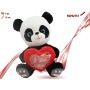 PELUCHE PANDA CON CUORE CM.55