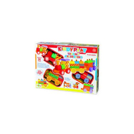 TRENINO ARCOBALENO IN LEGNO