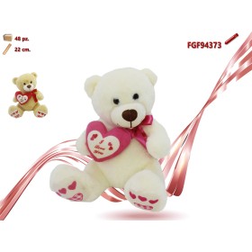 ORSO PELUCHE CON CUORE CM.22