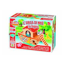 ARCA DI NOE IN LEGNO CON ANIMALI