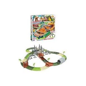 PISTA PARCO DINOSAURI CON AUTO