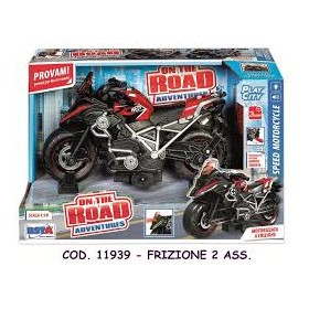 MOTO DA CORSA A FRIZIONE 1:18 LUCI E SUONI