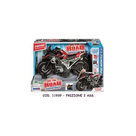 MOTO DA CORSA A FRIZIONE 1:18 LUCI E SUONI