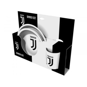 SET PIATTO PIANO+FONDO+BICCHIERE JUVE