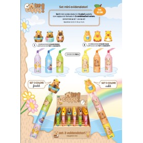 EVIDENZIATORI 3 COLORI CAPIBARA PZ.24