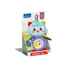 PELUCHE GUFO CON LUCE NOTTURNA PRIMA INFANZIA