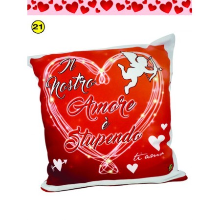 CUSCINO SFODERABILE CON STAMPA GLITTER