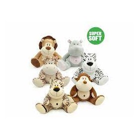 ANIMALI JUNGLA SEDUTI SUPERSOFT 6 ASS. CM.40