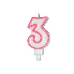 CANDELE CM 8 ROSA/BIANCA N3