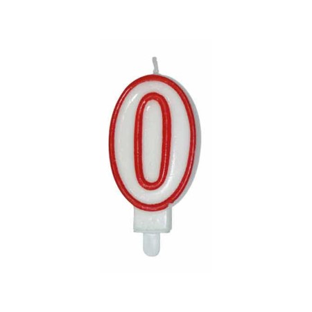 CANDELE CM 8 ROSSA/BIANCA N0