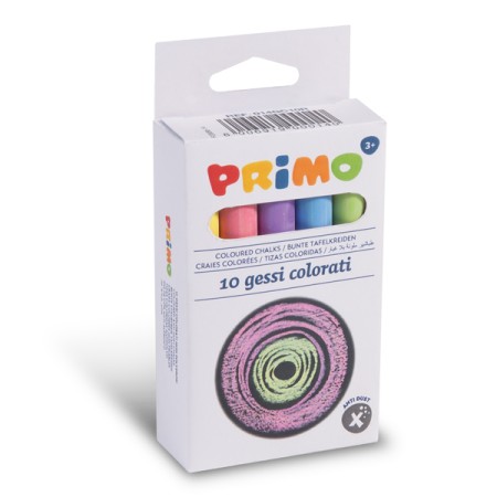 SCATOLE 10 GESSI COLORATI ROTONDI