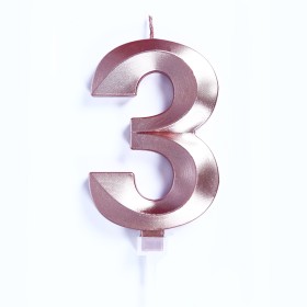 CANDELE LUXURI CM 10 ROSA N3