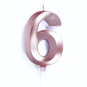 CANDELE LUXURI CM 10 ROSA N6