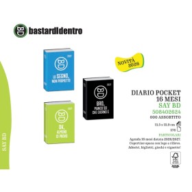 DIARI POKET 16M BASTARDI DENTRO SAY 2026