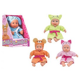 BAMBOLA CM.21 C/ACCAPPATOIO ANIMALE