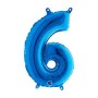 PALL. MYLAR NUMERO 6 CM 102 BLU