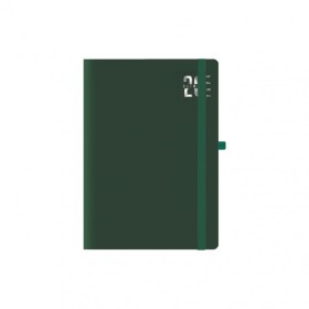 AGENDE 15X21 GIORNALIERE CON ELASTICO VERDE 2026