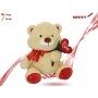 ORSO PELUCHE CON FIOCCO E CUORE CM.35