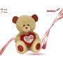 ORSO PELUCHE CON CUORE CM.35