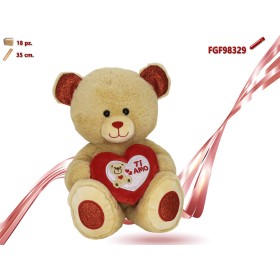 ORSO PELUCHE CON CUORE CM.35