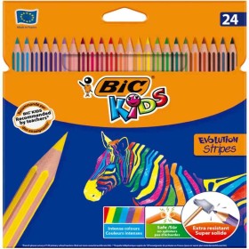 PASTELLI BIC KIDS EVOLUTION STRIPES X 24