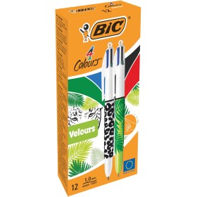 BIRO BIC 4 COLORI VELVET X12