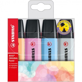 EVIDENZIATORI STABILO SET 4PZ PASTEL COLORI 2021