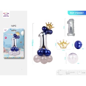 SET PALLONCINI ARGENTO 1 PZ.14